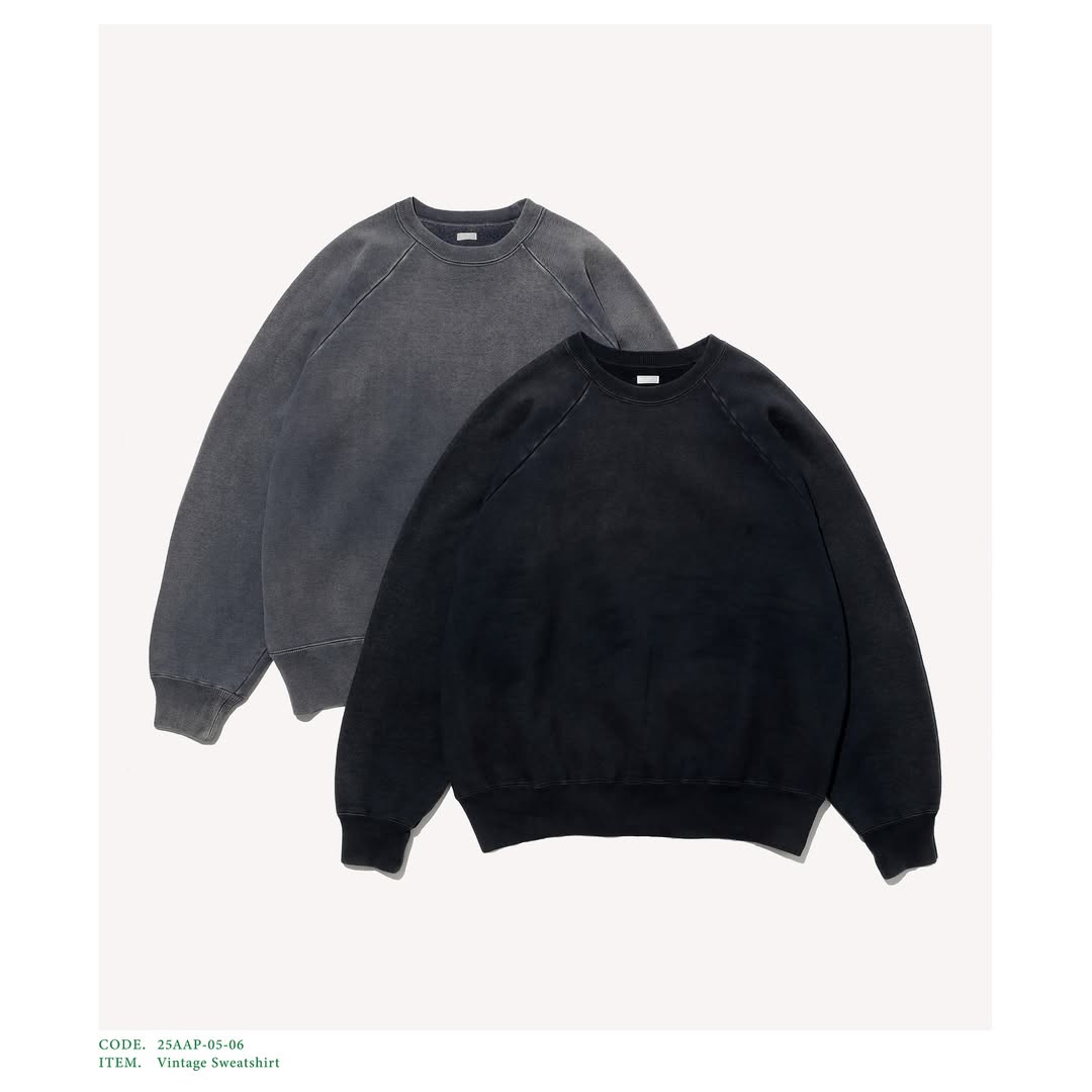 A.PRESSE 25AW Vintage Sweatshirt